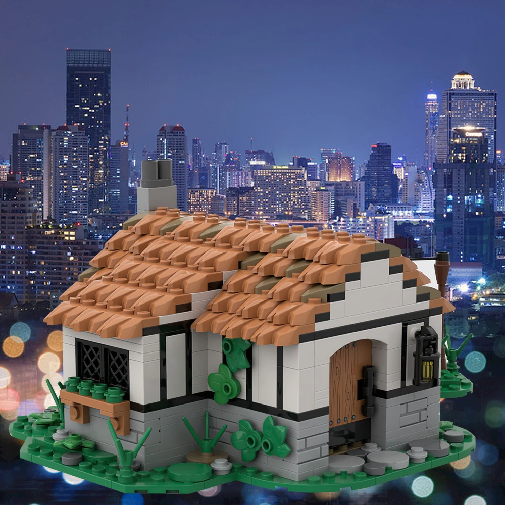 

Moc Small Medieval Cottage Building Blocks Architecture House Model Sets DIY Toys Bricks Kids Adult Gift Deco Middle Age Scene