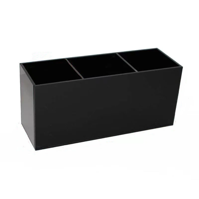 Makeup storage box 3 Holes Transparent Cosmetic Makeup Acrylic Makeup Brush Tool Storage Box Case Make-up Brush Holder Table Organizer Tool