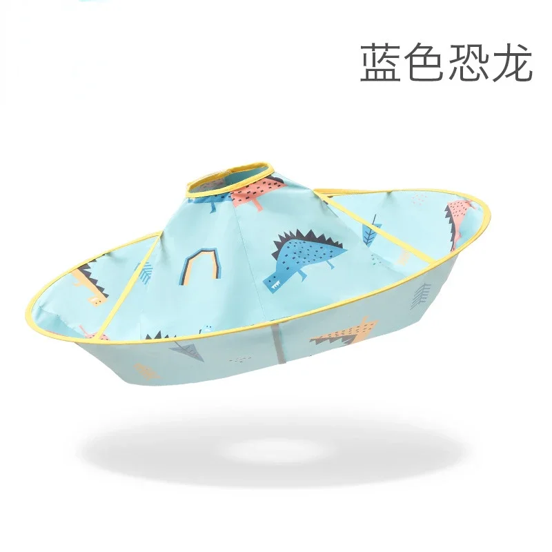 Kids Hair Cutting Cape Floral Animal Print Foldable Salon Apron Waterproof Hair Cutting Cloak Umbrella Capas Para Cortar Cabello