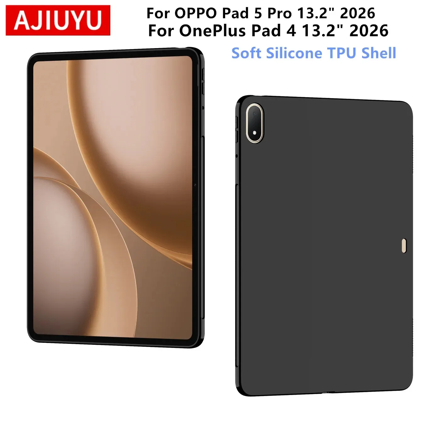 Durable Silicone Tablet Soft Case - 13.2 Inch TPU Back Cover Shell