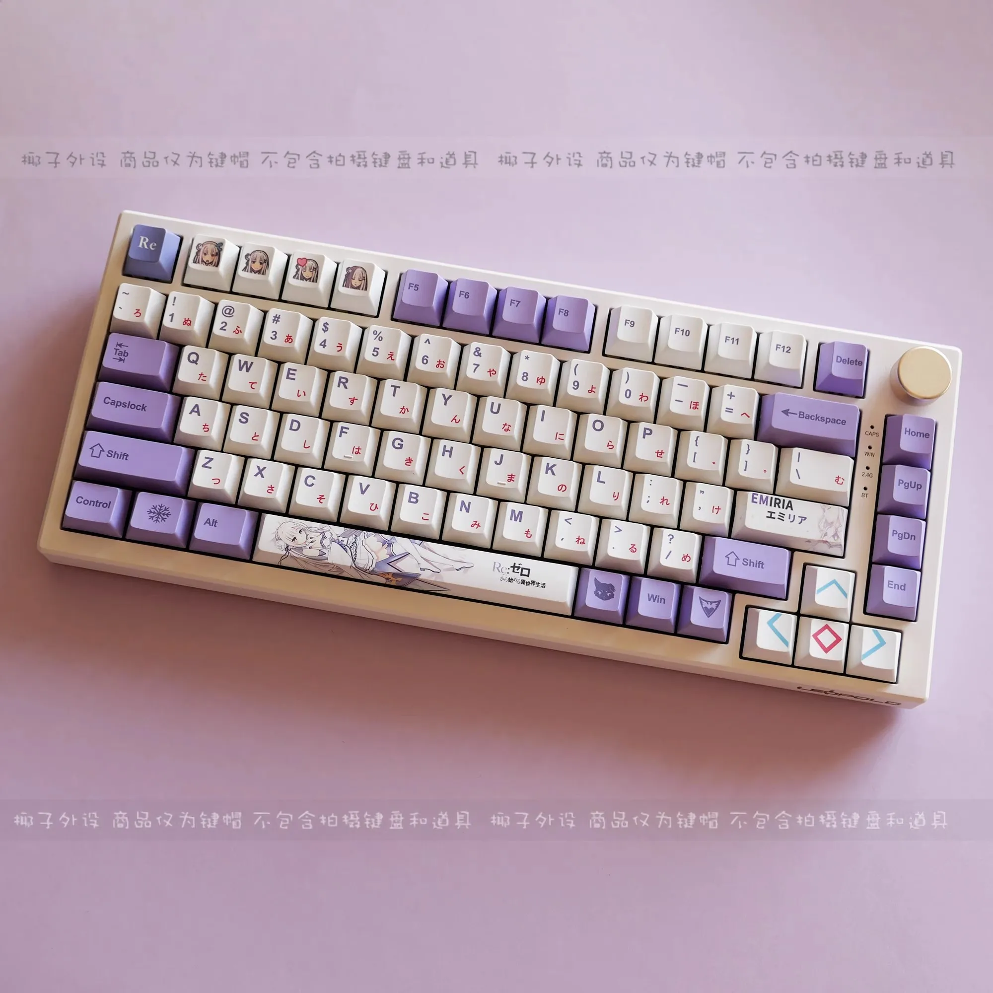 

PBT 130 Keys Emilia CHERRY High PBT Material Thermal Sublimation 68/75/87/98/108 Cross Switch Mechanical Keyboards