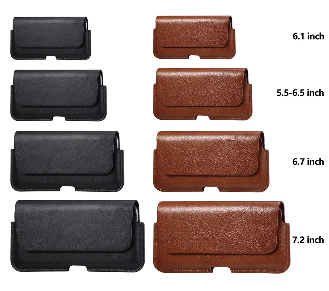 

High Grade Leather Case Phone Cover Belt Bag for IPhone 14 13 12 Mini 11 Pro 7 8 Plus XR X for Samsung S20 S21 S22 for Huawei