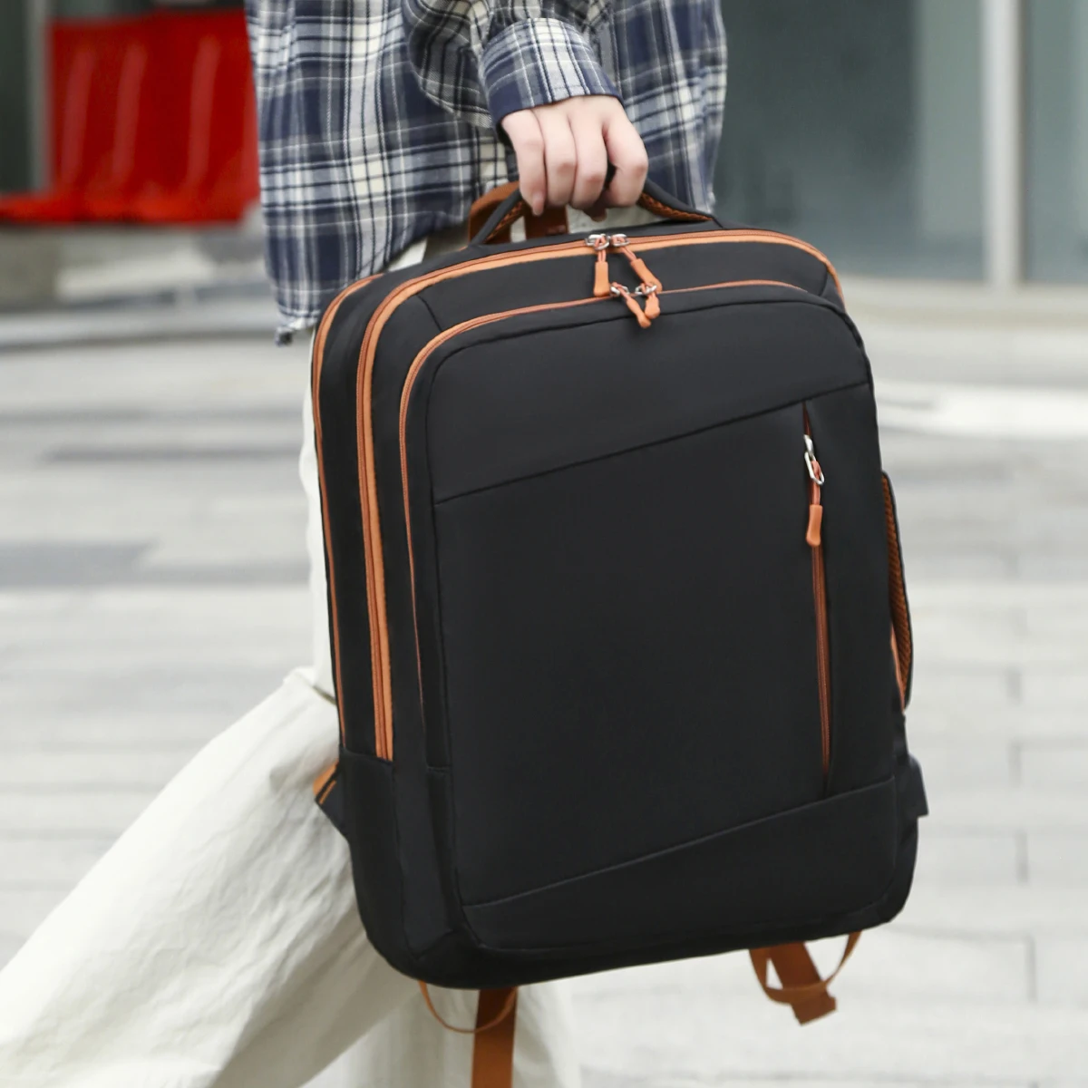 School Bag, Backpack, Male College Student, Commuting to Class, Large Capacity, Casual, Daily Use, Laptop Bag, Stylish 15.6inch Backpack, High School Student