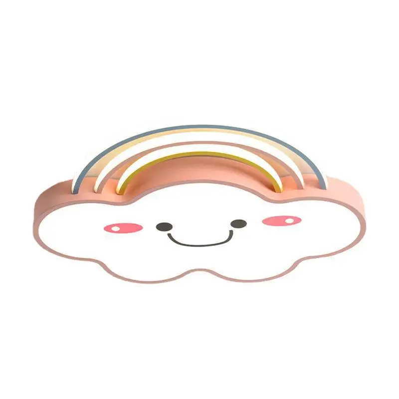 

Creative Cartoon Children's Rainbow Cloud Lamp Boy And Girl Bedroom Study Eye Protection Ceiling Lamp