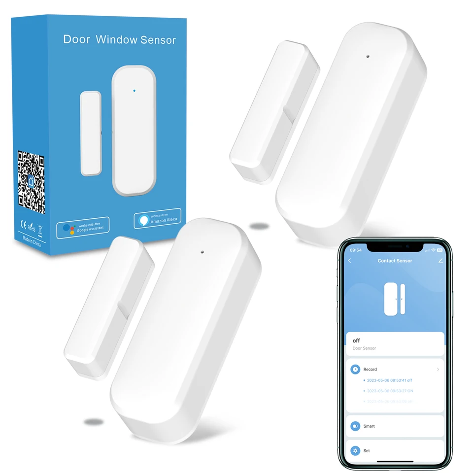 Smart WiFi Door Window Sensor for Home Security