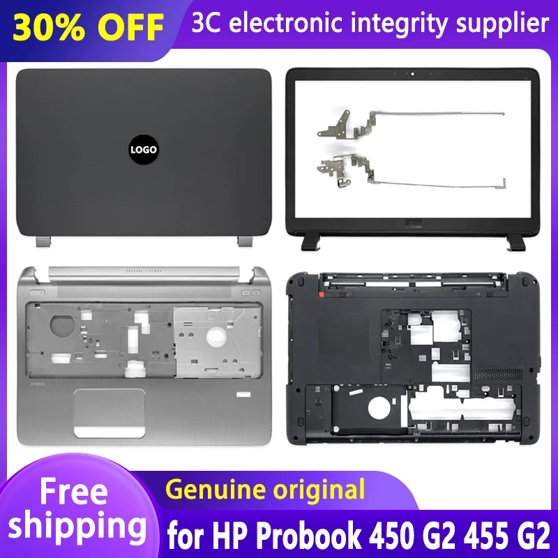 

New for HP Probook 450 G2 455 G2 LCD Laptop Back Cover/Front Bezel/Hinges/Palmrest/Bottom Case Top Lid 768123-001 AP15A000100