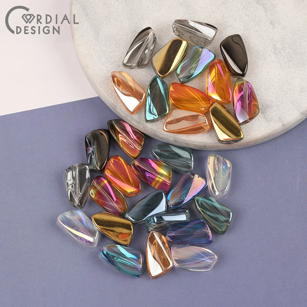 Cordial Design 9*16MM 300pcs Beads Making/Irregular Shape/DIY Glass Bead/Aurora Effect/Hand Made/Jewelry Findings & Components 1 Cordial Design 9*16MM 300pcs Beads Making/Irregular Shape/DIY Glass Bead/Aurora Effect/Hand Made/Jewelry Findings & Components - cordial