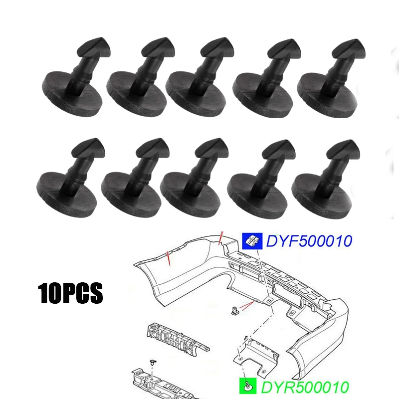 10 Pz Paraurti Posteriore Turn Lock Twist Clips Tow Eye Cover Per Land Range Rover Sport Discovery Sport 3 4 Lr2 Lr3 Lr4 Freelander 2