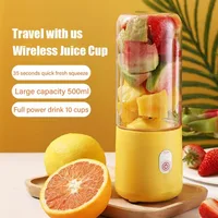 Portable Blender Cup,Mini Blender Portable,Personal Blender For Shakes And Smoothies 500ml For Making Fruit Juices And Smoothies 2
