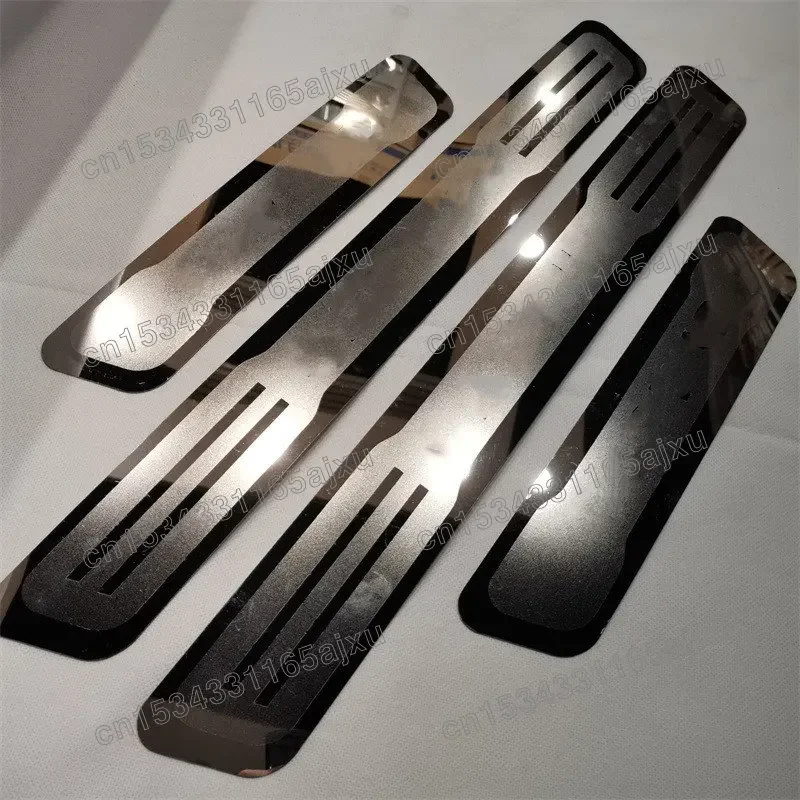 MONTERO]4PCS Car Door Sill Strip Anti Scratch Side Door Step Carbon - View #5