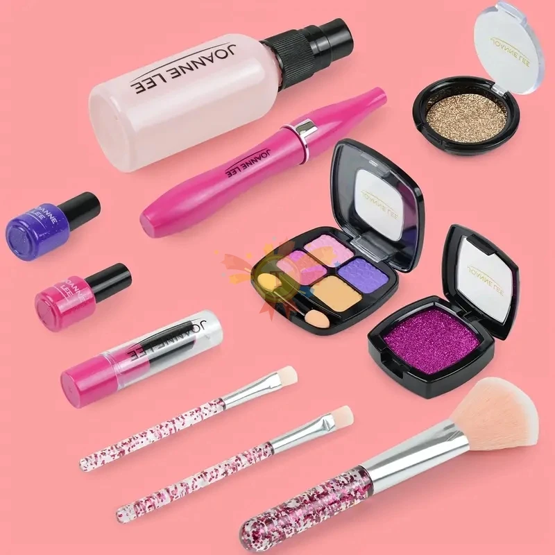 (Not Real Makeup)Pretend  For Girls, Pretend Play  Set - With Cosmetic Bag  Birthday Christmas, Toy