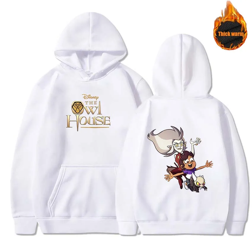 

Повседневные женские и мужские пуловеры Disney с изображением совы, толстовки, свитшот с длинным рукавом, уличная одежда, толстовка с капюшоном, Осень-зима
