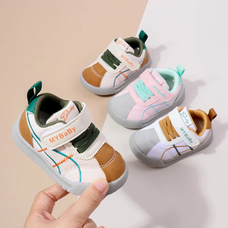 Spring & Autumn Boy Girl Casual Fashion Design Sneakers Kids Flat Baby Toddler Outdoor Anti Slip Comfortable Children Shoes BM09 6