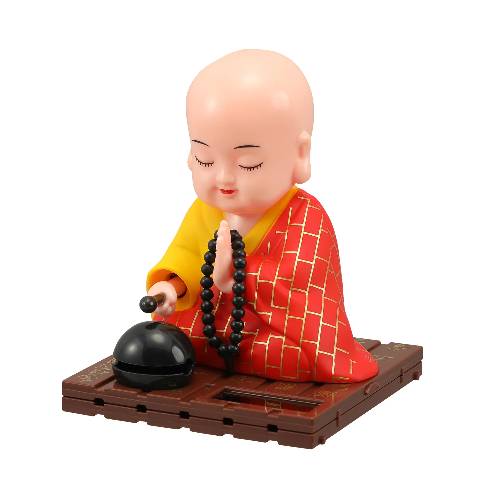 

Buddha Boardsbuddha Statue Ornaments Mini Cars for Kids Solar Bobblehead Figures