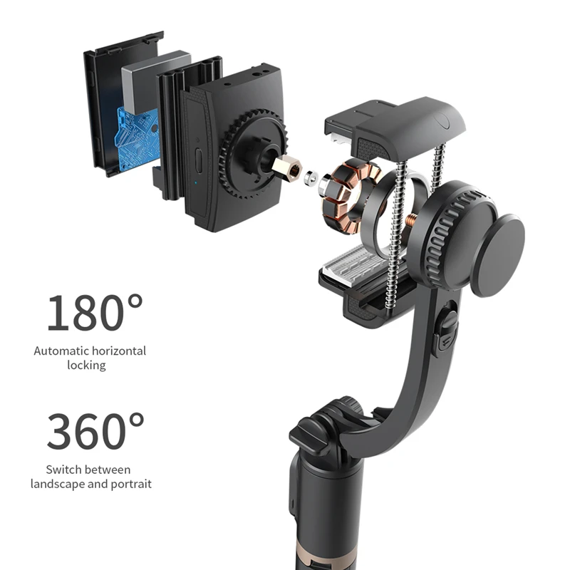 Fangtuosi-estabilizador de Vídeo Móvel Bluetooth Selfie Stick Estabilizador de Gimbal para Smartphone Live Vertical Shooting Bracket - Image 2