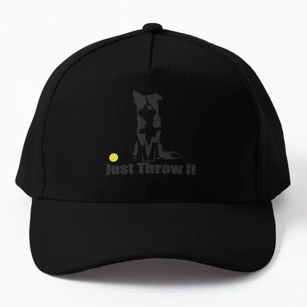 

Just Throw It Border Collie Dog Nick Baseball Cap Hat Boys Casquette Summer Sport Mens Bonnet Sun Outdoor Czapka Spring Fish