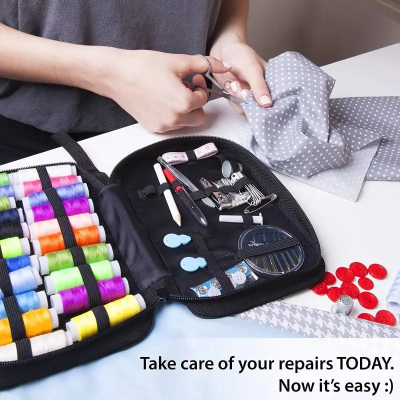 핸드 바느질 키트 DIY 바느질 상자 세트 핸드 퀼팅 핸드 스티칭 키트 자수 바느질 도구 키트 스레드 바느질 액세서리