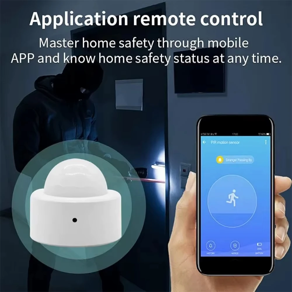 1-3PC Zigbee 3.0 PIR Motion Sensor Infrared Human Body Detector Tuya Smart Life App Security Alarm Device Alexa Google Assistant