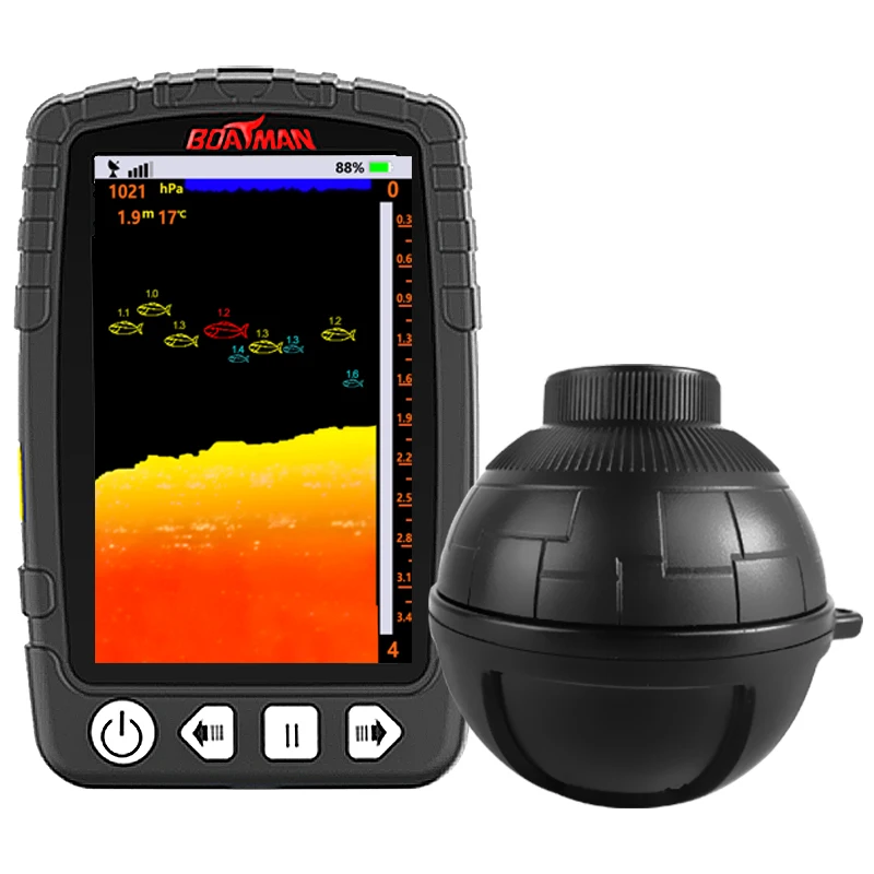 portable fishing accessories transducer hot sale fish finder sonar for