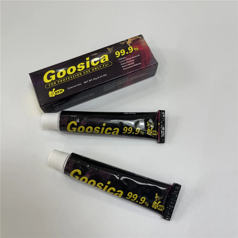 Goosica Tattoo Cream Permanent Makeup Microblading Eyebrow Lips Body Skin 10g tattoo cream