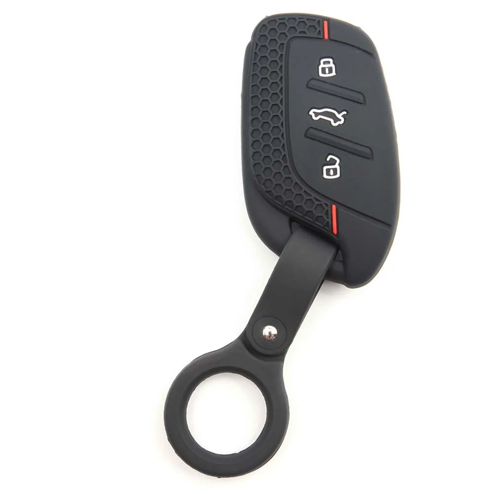 Silicone Protective Key Fob Cover with 3-Button Design