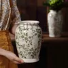 Large Ceramic Vase Round Hydroponic Flower Pot Pastoral Style Ornaments For Home Decoration  Living Room Flower Arrangement 2