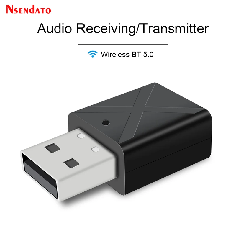 2 In 1 Wireless Bluetooth 5.0 Transmitter & Receiver Home Tv Stereo Audio  Adapter For Pc Laptop Phone