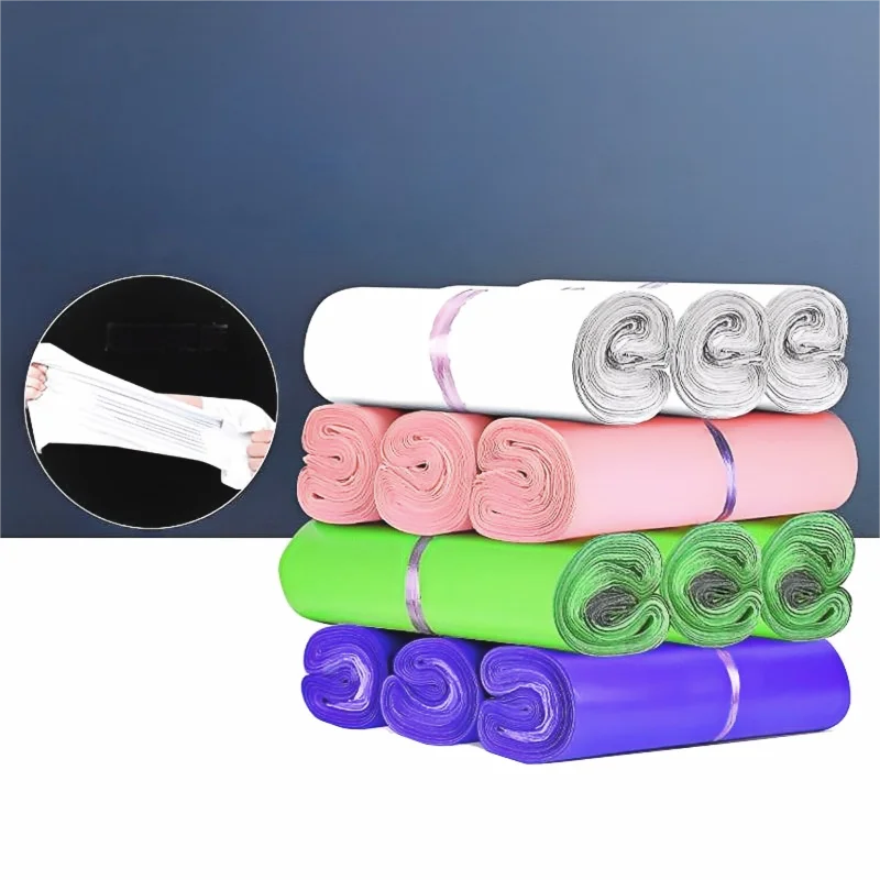Storage Bag Courier Bag Mailing Bags Express Bag 50Pcs/Pack Colorful Shipping Bags Opaque PE Plastic Express Envelope Storage Mailing Bags Self Adhesive Seal Courier Bag
