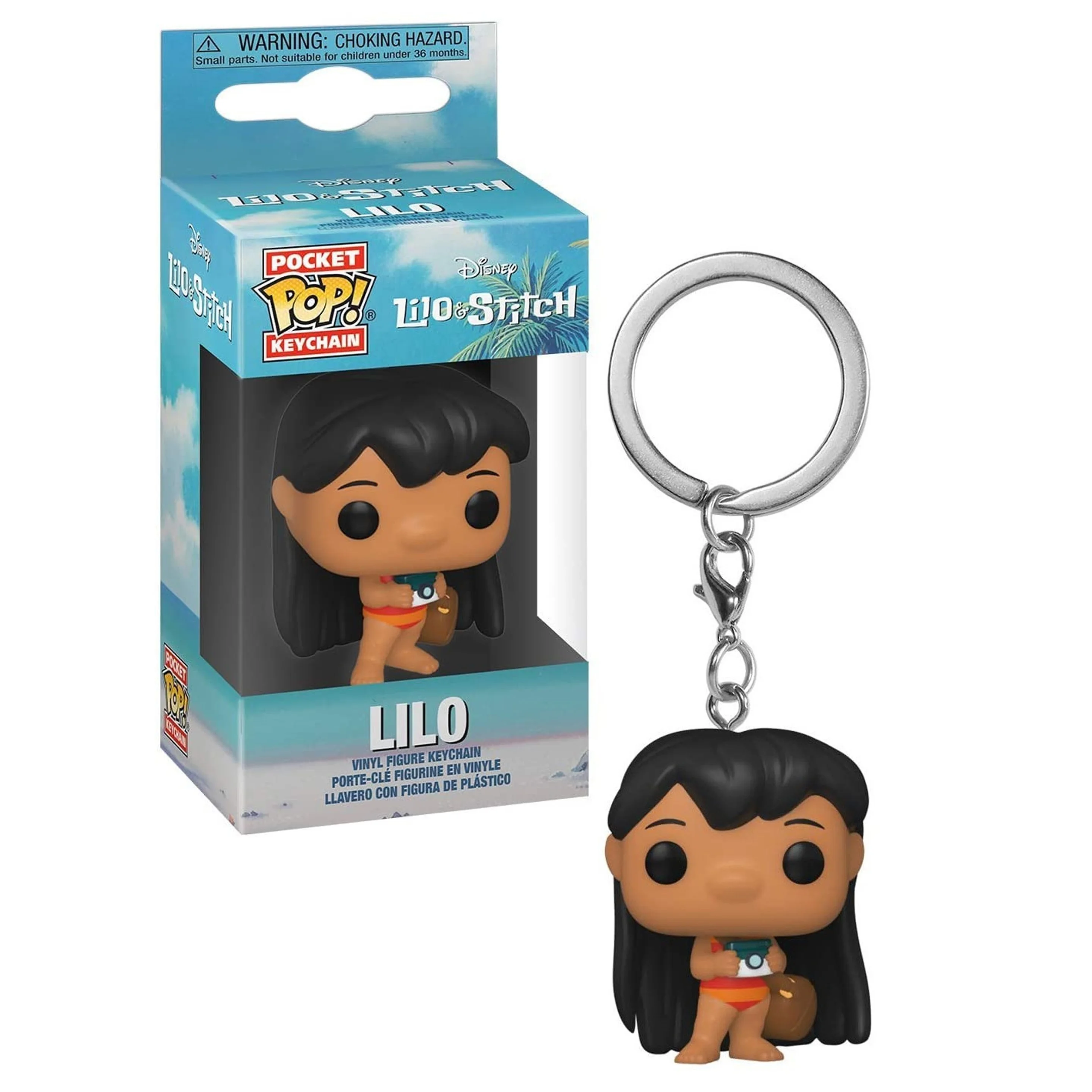 thumbnail image 2 of FUNKO POP Disney Movie LILO STITCH Summer STITCH Llavero de juguete Figura de vinilo TIKI STITCH Edición especial perfumada Juguetes para niños, 2 of 5