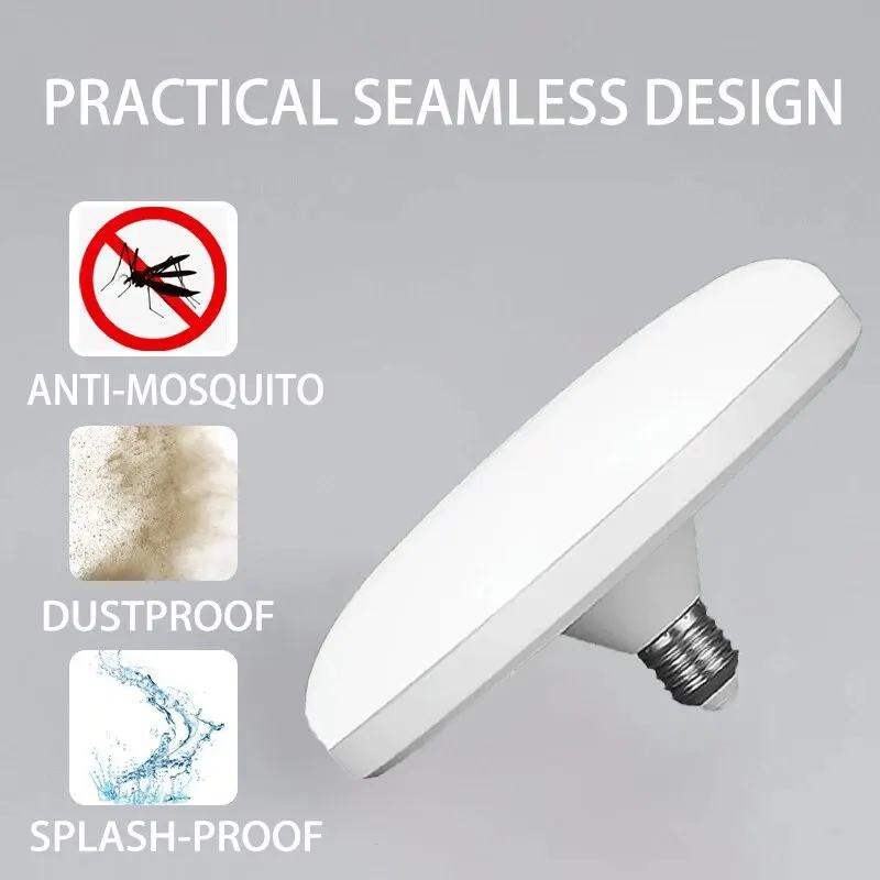 Led Lamp E27 LED Energy-saving Bulb AC220V 6500K White Light High Color Rendering Bedroom Restaurant UFO Bulb