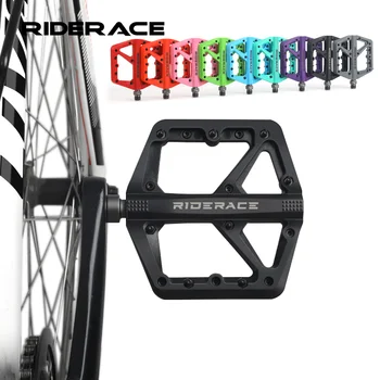 Pedali per Bicicletta Antiscivolo Ultraleggeri in Nylon con Cuscinetti DU per Bici da Strada e Mountain Bike, Pedali Piattaforma Multicolore, Accessori per Ciclismo