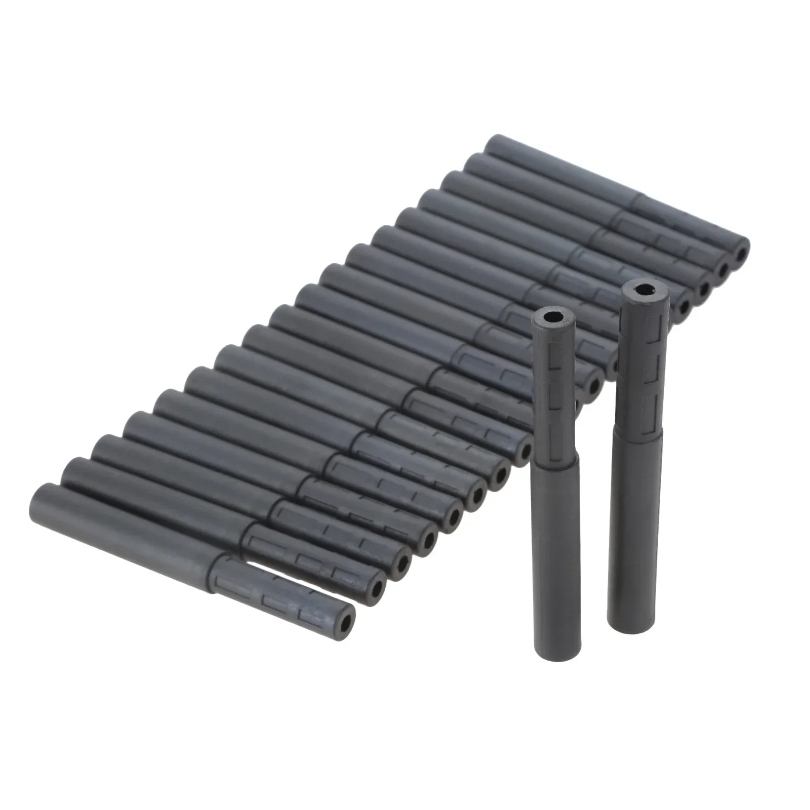 10Pcs Black Golf Club Carbon Fiber Extension Rods Kit Butt Extender Stick for Iron /Graphite Shaft Putter Golf Accessories 125mm 6