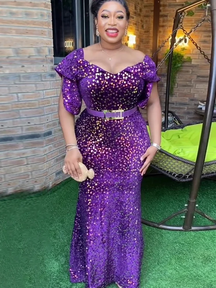 Ropa Vestido Lentejuelas Xxl Vestidos De Sirena De Lentejuelas De