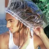 Oversized Large Transparent Shower Cap Reusable Waterproof Oil Baking Bathing Hat for Women Men Thick Long Braids Hair 1