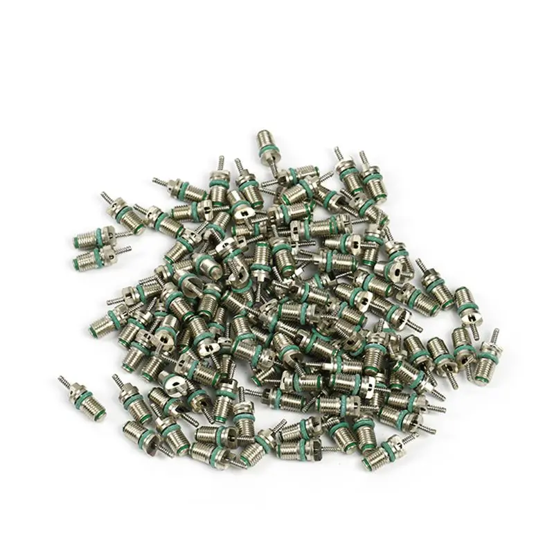 AC R134A Valve Core 10Pcs/Set Automotive Car Air Conditioning Cores Needles Repair Kit Heat Resistant Vehicle Car Accessories