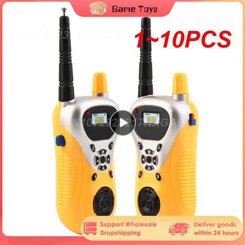 

1~10PCS Children's Walkie Talkie Kids Mini Toys Handheld Transceiver 3KM Range UHF Radio Lanyard Interphone Talkie Walkie Baby