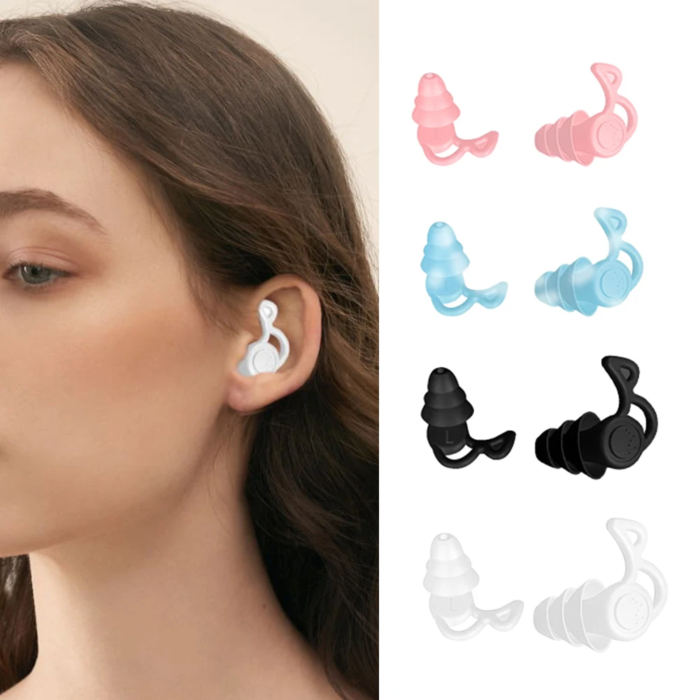 Bouchons D'oreilles En Silicone Confortables Avec Cordon Pour L Attenuation Du Bruit Et La Protection Auditive