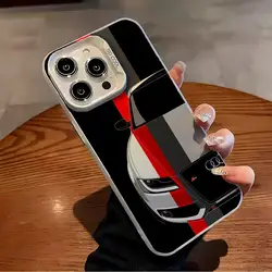 Sleek Silver Luxury Phone Case with LMDaser Finish - iPhone XS Max (White10)