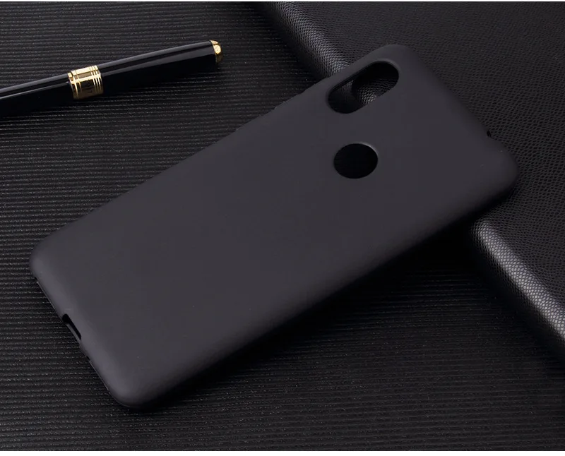 Premium Frosted Silicone Phone Case - Soft TPU Back Cover for Huawei Honor 8A/Y6 2019
