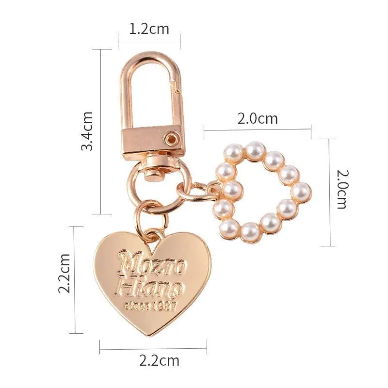 Car Keychain Women Ladies Pearl Shell Shape Key Ring Lovely Keychains for Girls Dree up Accessories