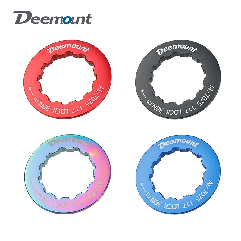 Deemount Bicycle Cassette Sprocket Lockring 8s 9s 10s 11s aluminum Flywheel Cover Threaded Fixing Ring 11T MTB Road Bike Parts