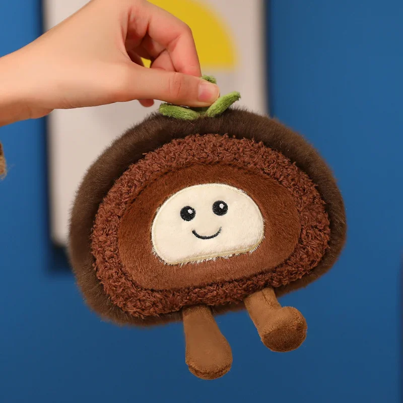 Hot Kawaii Smile Swiss Roll Plush Toys Soft Stuffed Cartoon Dessert Doll Delicate Mini Desktop Decor Lovely Gift To Girlfriend