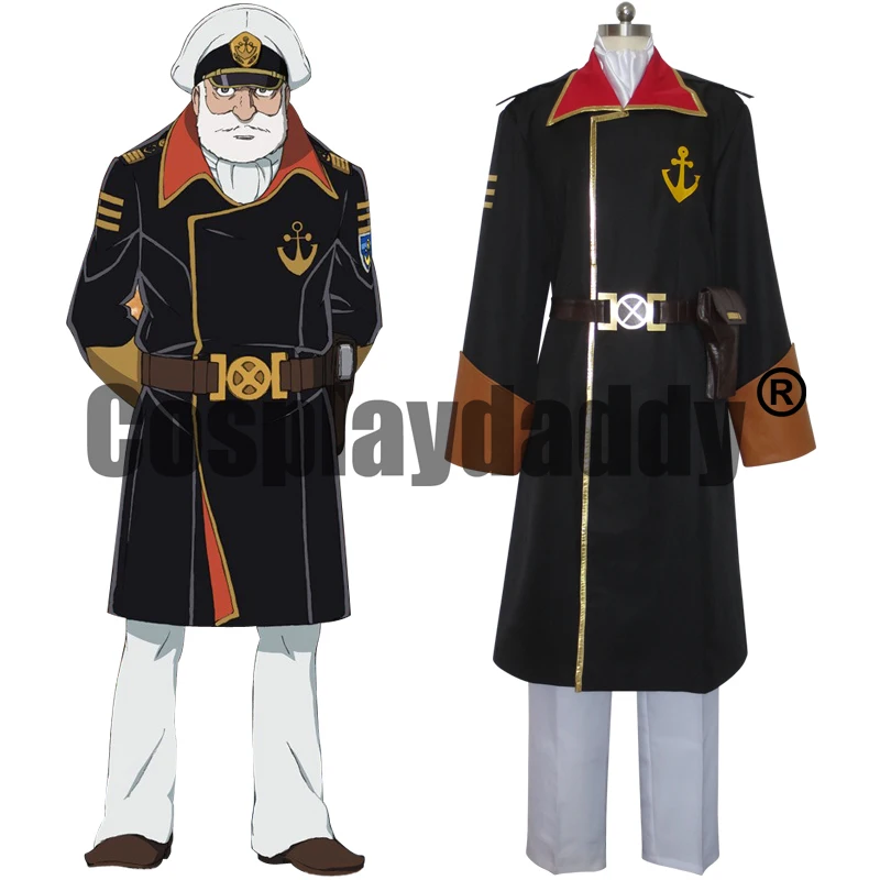 Nave Da Guerra Spaziale Yamato 2199 Forza Di Difesa Della Terra Vice Ammiraglio Juzo Okita Uniform Outfit Costume Cosplay Anime