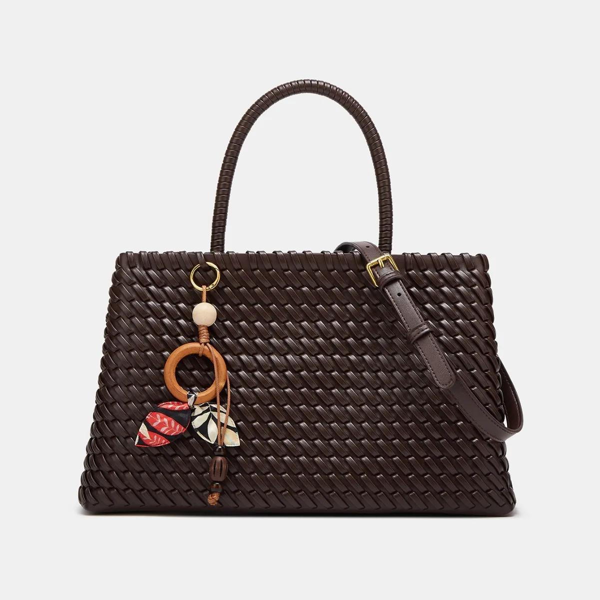 NEW Handwoven Basket Handbag Fashionable 2025 Shoulder Crossbody Bag Niche Design High-End Feel Soft Square Shape