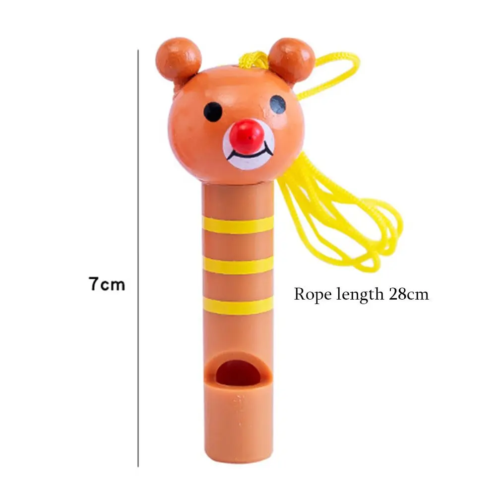Mini Whistle 1PC Cute Wooden Mini Cute Animal Whistle Toys Kids Birthday Party Baby Shower Gift Pinata Filler Boys Girls Party Goodie Bag Toy
