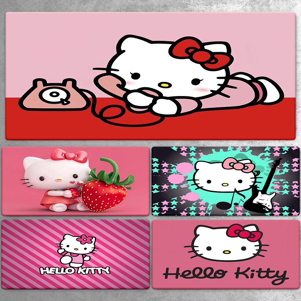 Large Mousepad XXL Sanrio Hello Kitty Mouse Pad Keyboard Accessories Mouse Mats Game Office Computer PC Gamer Laptop Desk Mat