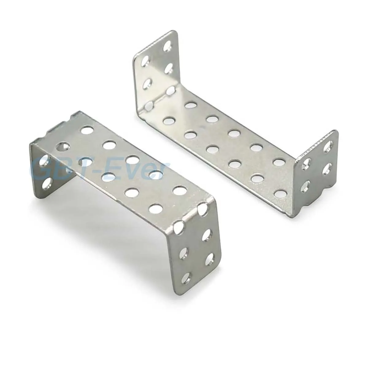 10Pcs Double Right Angle U-shaped Angle Iron Bracket Corner Bracket Corner Code Perforated Shaft Bracket Length 15/31/35/45mm
