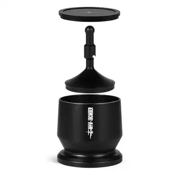 교반기가 있는 에스프레소 도징 컵, 커피 도징 깔때기, 58mm 포타필터 홈 바리스타 도구와 호환, 51-58mm