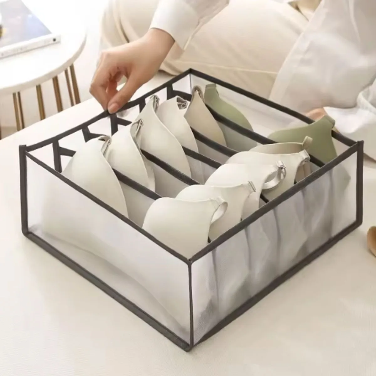 Organizer for Underwear Socks Bra Pants Scarf Tie Storage Box Jeans Clothing Organization Dividers for Drawers Clothes Organizer