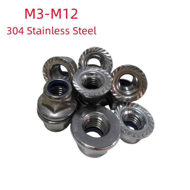FLANGED NYLOC NUTS FLANGE NYLON INSERT LOCKING NUT ZINC PLATED M5 M6 M8 - View #7